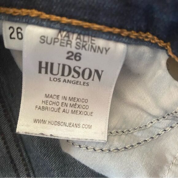 Hudson | Natalie Mid-Rise Ankle Super Skinny Jeans, Size 26 - Picture 10 of 11